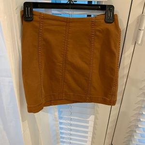 Burnt Orange Mini Skirt